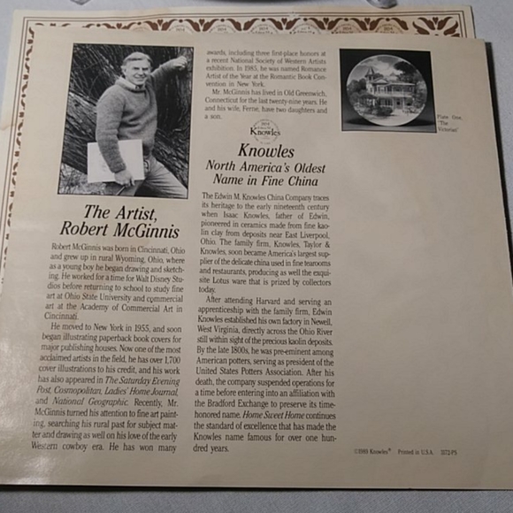 Knowles China Plate "The Greek Revival" Decorative Plate - Picture 8 of 9